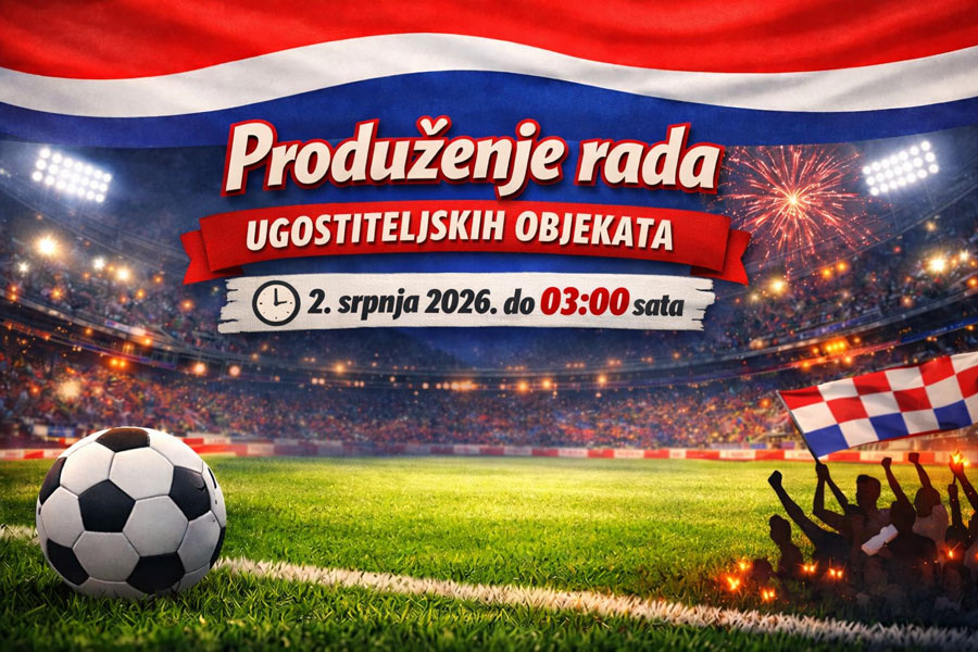 Produženje radnog vremena ugostiteljskih objekata tijekom utakmica hrvatske reprezentacije